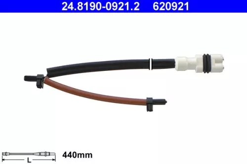 Warning Contact, brake pad wear