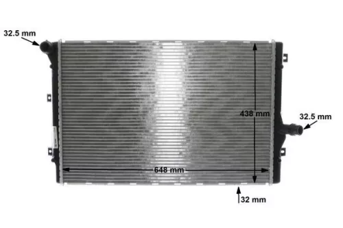 MAHLE Radiator, engine cooling (CR1539001S)