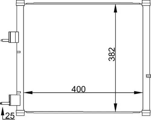 MAHLE Condenser, air conditioning (AC184000S)