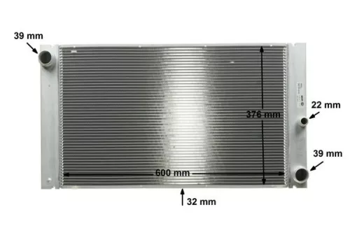 MAHLE Radiator, engine cooling (CR1093000P)