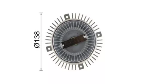 MAHLE Clutch, radiator fan (CFC64000P)