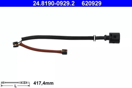 ATE Warning Contact, brake pad wear (24.8190-0929.2)