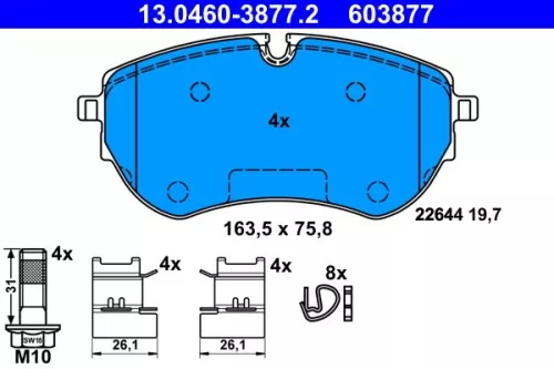 Brake Pad Set, disc brake