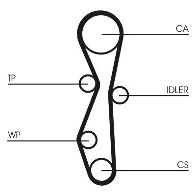 CONTINENTAL CTAM Water Pump & Timing Belt Kit (CT1140WP2)