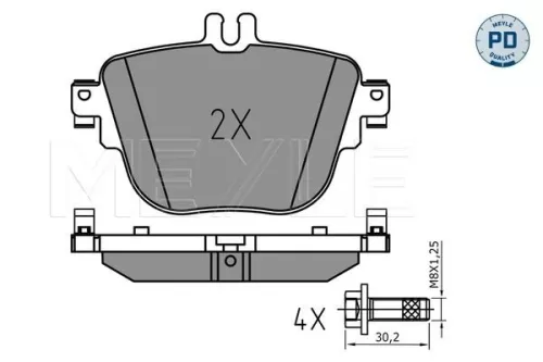MEYLE Brake Pad Set, disc brake (0252279217/PD)