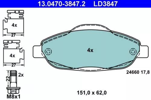 Brake Pad Set, disc brake