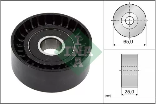 Deflection/Guide Pulley, V-ribbed belt