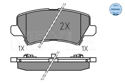MEYLE Brake Pad Set, disc brake (0252290115)