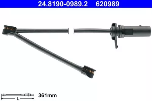 ATE Warning Contact, brake pad wear (24.8190-0989.2)