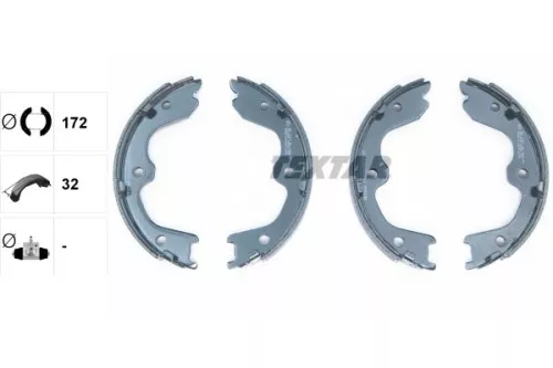 TEXTAR Brake Shoe Set, parking brake (91065900)