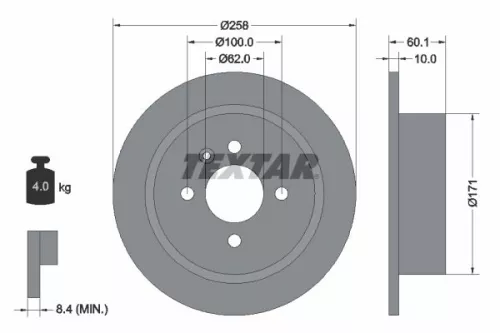 TEXTAR Brake Disc (92019200)