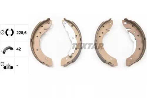 TEXTAR Brake Shoe Set (91044000)