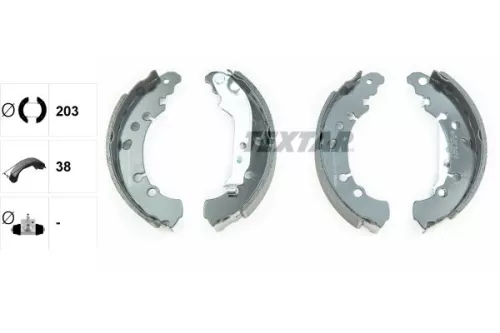 TEXTAR Brake Shoe Set (91075000)