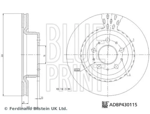 BLUE PRINT Brake Disc (ADBP430115)