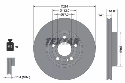 TEXTAR Brake Disc (92323505)