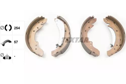 TEXTAR Brake Shoe Set (91047900)