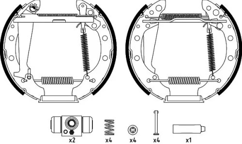 TEXTAR Brake Shoe Set (84044709)