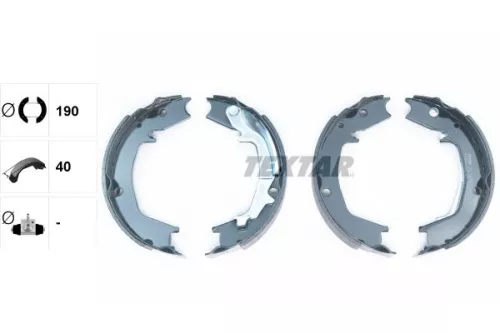 TEXTAR Brake Shoe Set, parking brake (91066400)