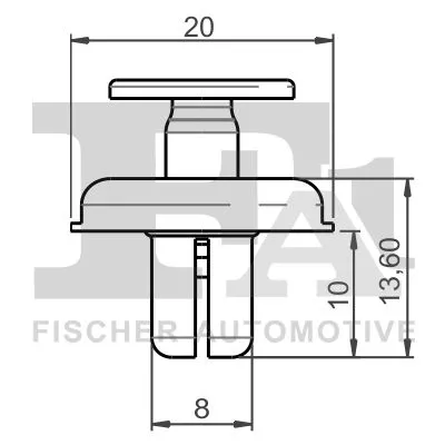 FA1 Clip, trim/protection strip (74-20002.25)