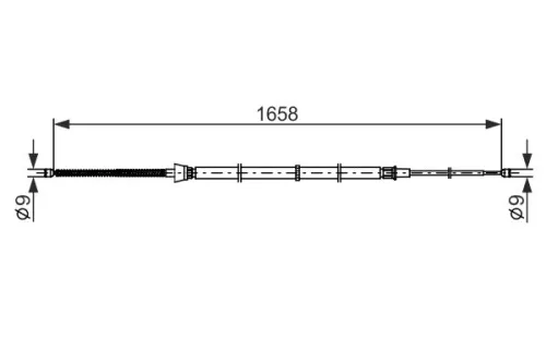 BOSCH Cable Pull, parking brake (1987482865)