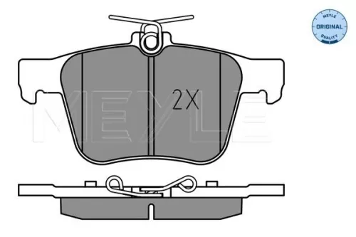MEYLE Brake Pad Set, disc brake (0252500916)