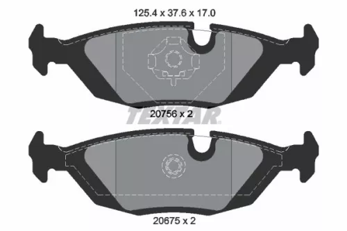 TEXTAR Brake Pad Set, disc brake (2067502)