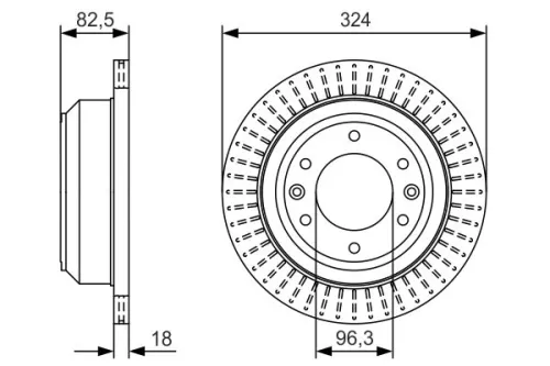 BOSCH Brake Disc (0986479U29)