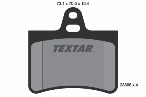 TEXTAR Brake Pad Set, disc brake (2330501)