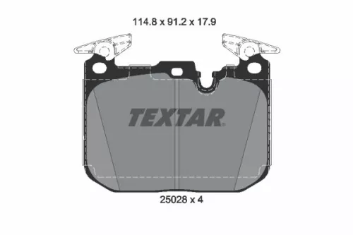 TEXTAR Brake Pad Set, disc brake (2502805)