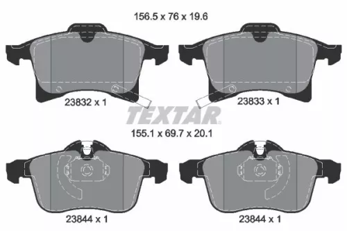 TEXTAR Brake Pad Set, disc brake (2383201)