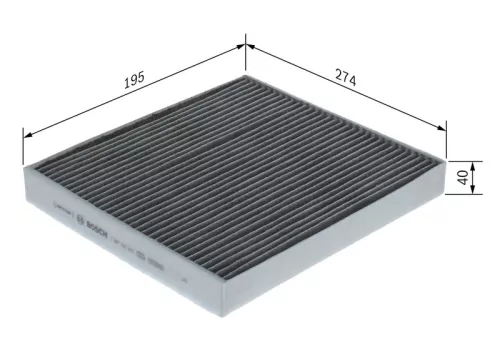 BOSCH Filter, cabin air (1987435622)