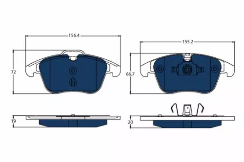 TRW Brake Pad Set, disc brake (GDB1683BTE)