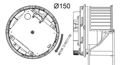 MAHLE Interior Blower (AB263000P)