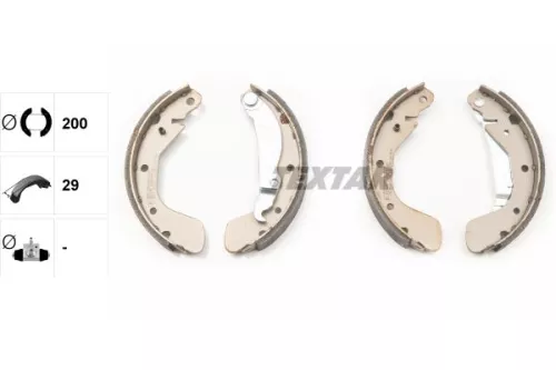 TEXTAR Brake Shoe Set (91058100)