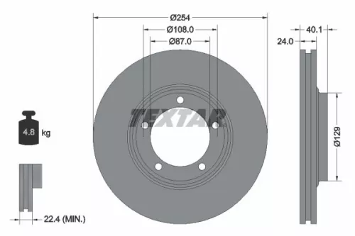 TEXTAR Brake Disc (92234500)