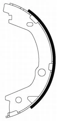 Brake Shoe Set, parking brake