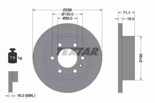 TEXTAR Brake Disc (92301103)