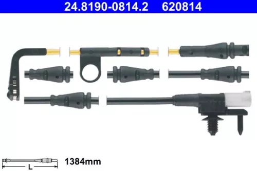 Warning Contact, brake pad wear