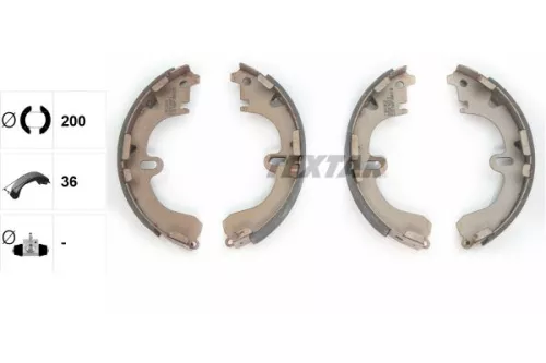 TEXTAR Brake Shoe Set (91043100)