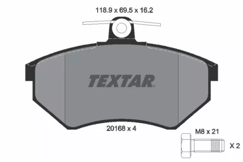 TEXTAR Brake Pad Set, disc brake (2016801)