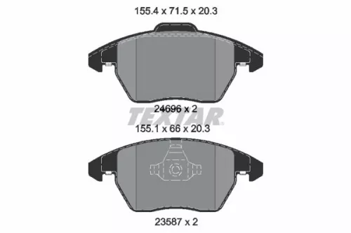 TEXTAR Brake Pad Set, disc brake (2469601)