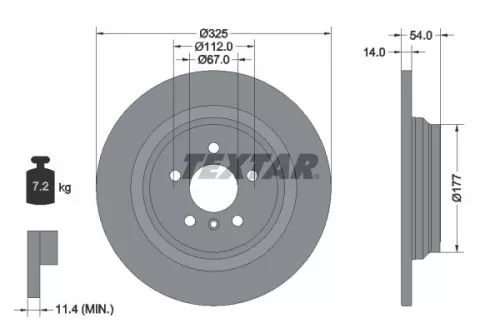 TEXTAR Brake Disc (92277405)