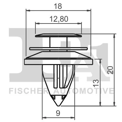 FA1 Clip, trim/protection strip (75-40005.10)