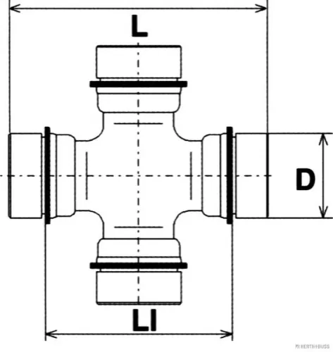 HERTH+BUSS JAKOPARTS Joint, propshaft (J2923000)