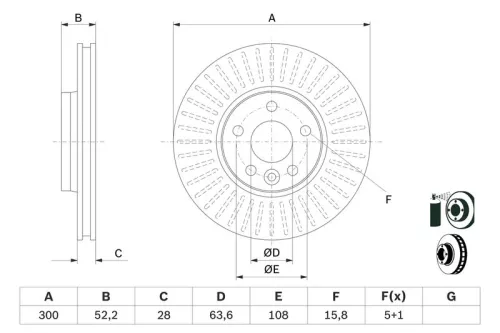BOSCH Brake Disc (0986479974)