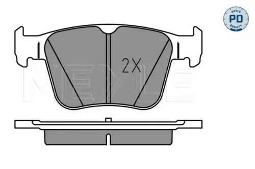 MEYLE Brake Pad Set, disc brake (0252500916/PD)