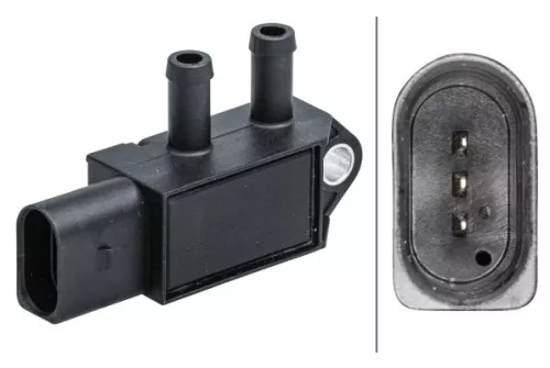 HELLA Sensor, exhaust pressure (6PP009409-621)