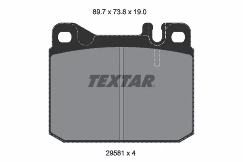 TEXTAR Brake Pad Set, disc brake (2958105)