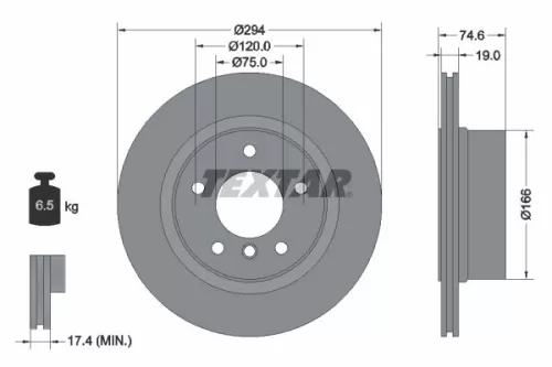 TEXTAR Brake Disc (92146103)