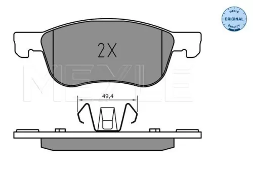 MEYLE Brake Pad Set, disc brake (0252274816)